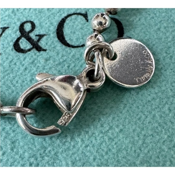 Authentic Tiffany & Co. Unisex Beaded Chain 34" Necklace Sterling Silver - Picture 5 of 6